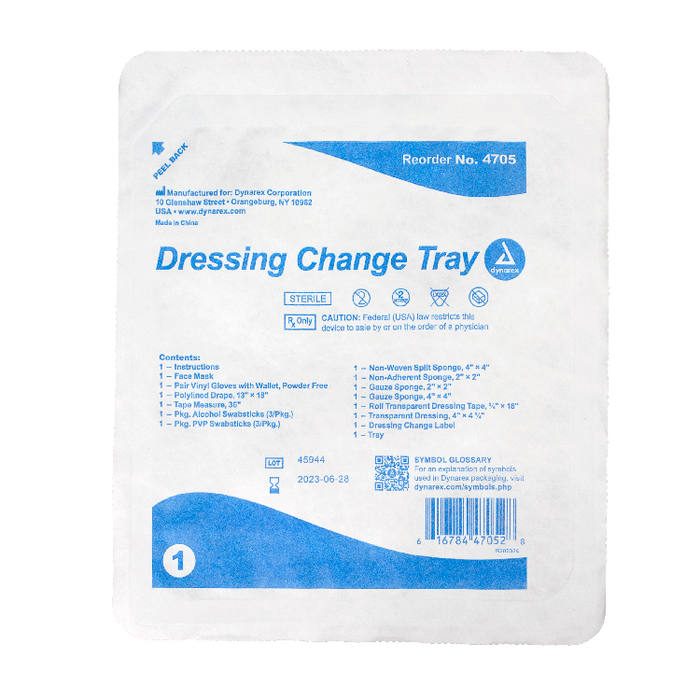 Dynarex Dressing Change Tray (20 Count)