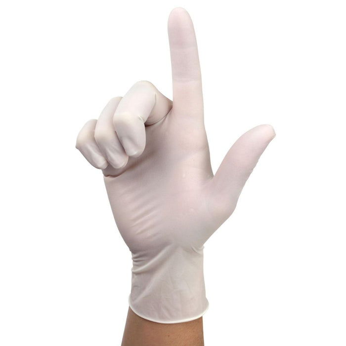 Dynarex Sensi Grip Latex Exam Gloves, Powder-Free - 100ea/bx, 10bxs/cs (1000 Count)