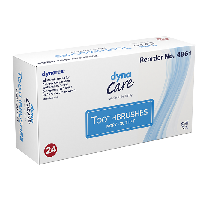 Dynarex DynaCare 30-Tuft Toothbrushes, Ivory (1,440 Count) – image 2