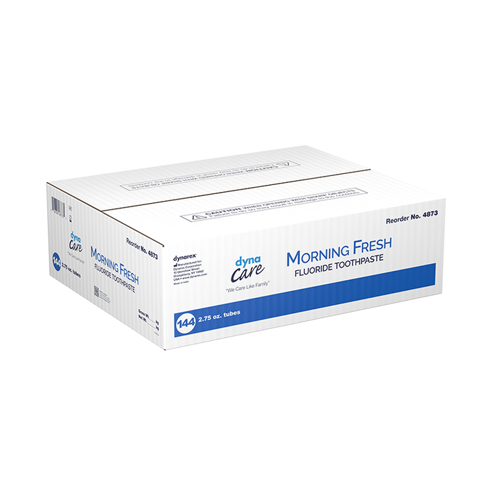 Dynarex Morning Fresh Mint Toothpaste with Fluoride (144 Count)