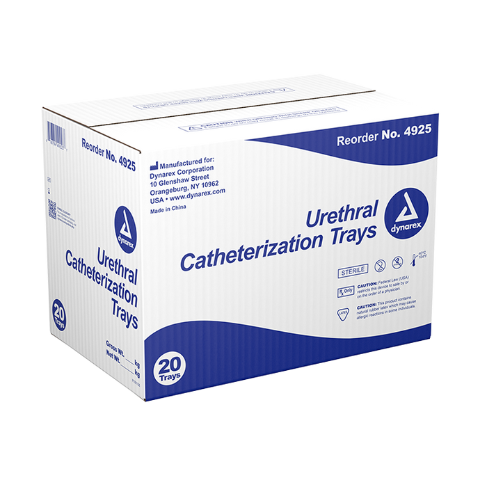 Dynarex Urethral Catheterization Tray (20 Count)