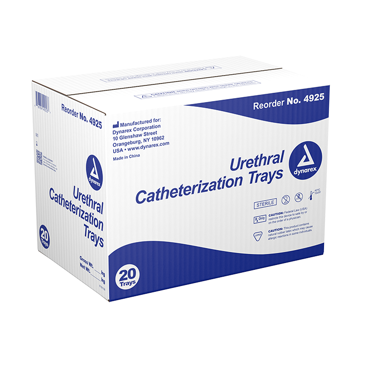 Dynarex Urethral Catheterization Tray (20 Count)