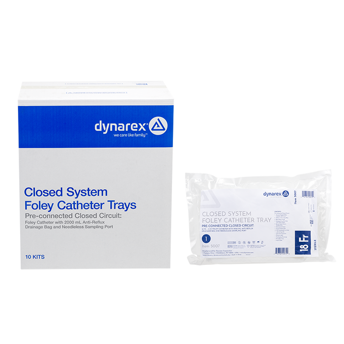 Dynarex Closed Circuit Foley Catheter Trays (10 Count)