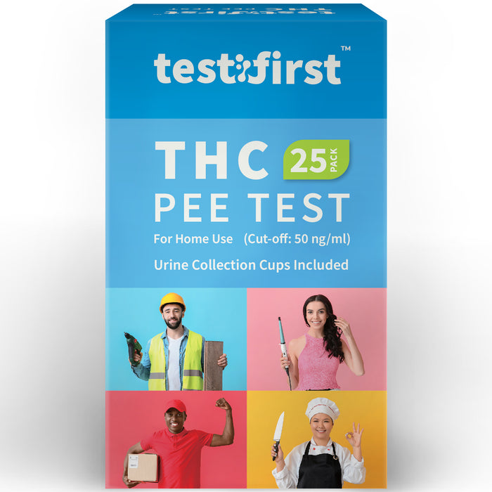 THC Tests for Home 2500 Count, At-Home Marijuana Drug Test Kit, THC Drug Test Kit for Marijuana/Weed, THC Drug Test Urine, Easy Home Drug Test, THC Test Strips 50 ng/ml - 25/Pack 100/Box