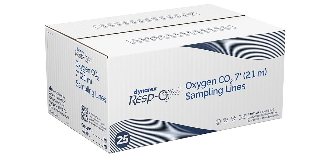 Dynarex EtCO2 w/ 7', 2.1 m - Sampling Line with Filter (25 Count)