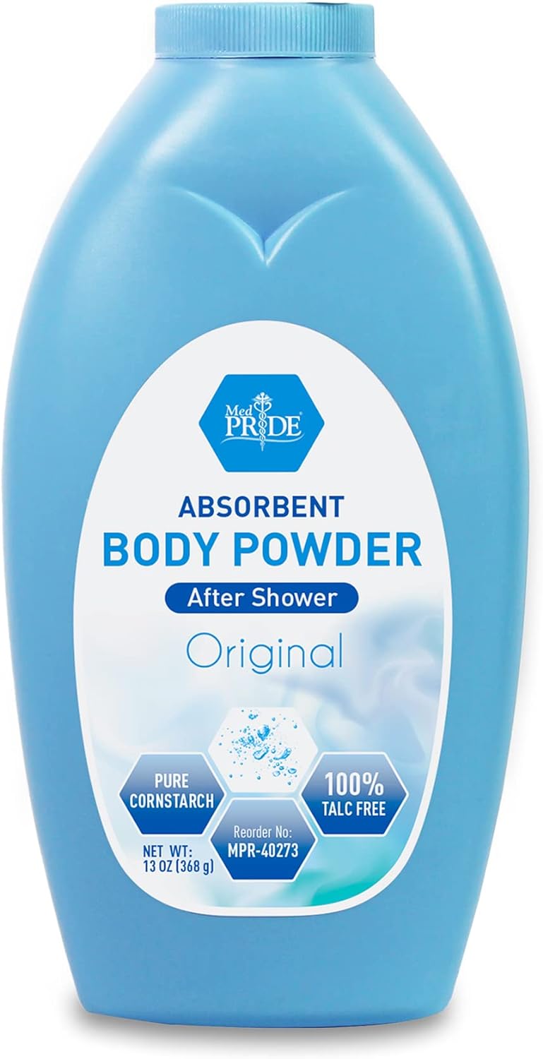 Body Powder w/seal - Blue Bottle - 13 oz, 24/cs.