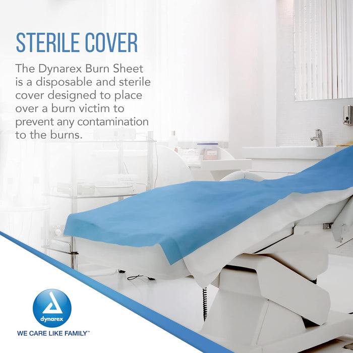 Dynarex Burn Sheet - Sterile, 60" x 90", 12ea/cs (12 Count)