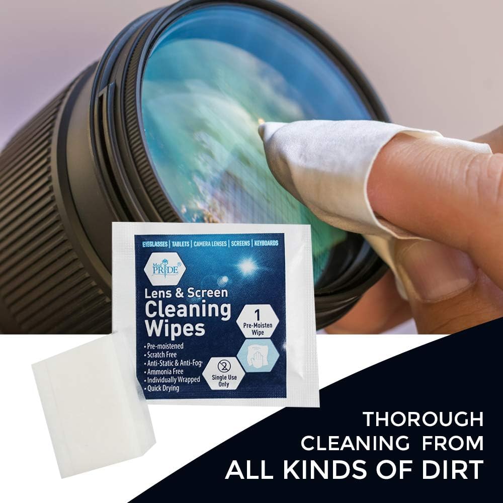 Lens Cleaning Wipes - 6" x 5"- 50/100/cs.