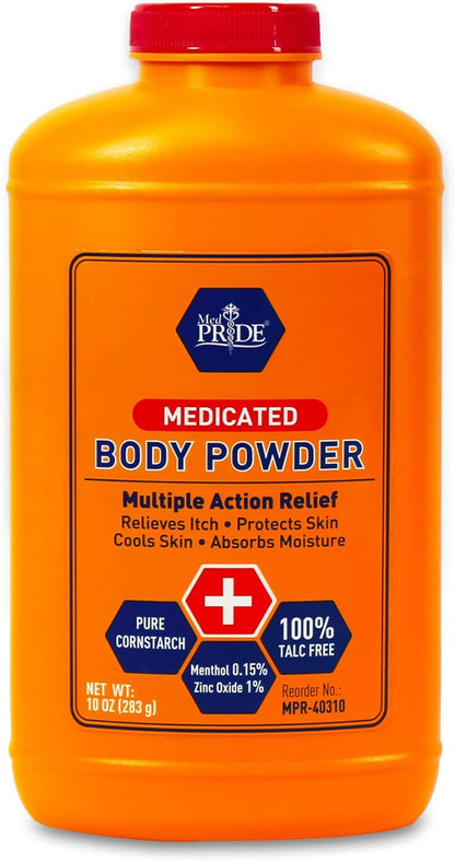 Medicated Body Powder w/seal - 10 oz, 24/cs.