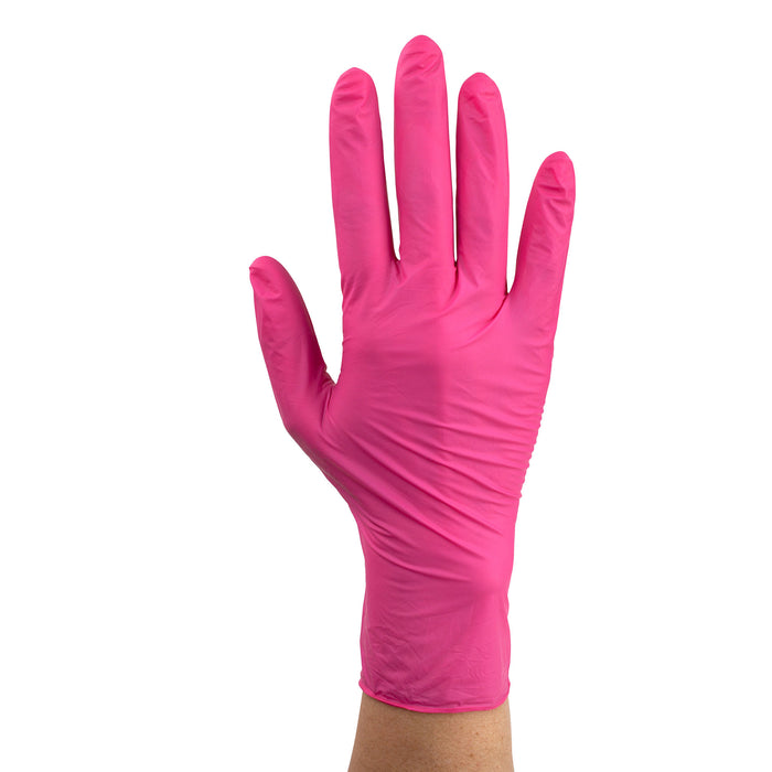 Dynarex AloeSkin Nitrile Exam Gloves with Aloe, Powder-Free - 100ea/bx, 10bxs/cs (1000 Count)