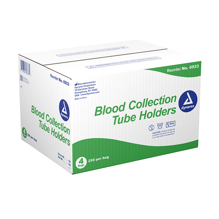Dynarex Blood Collection Needle Holders - 250ea/bx, 4bxs/cs (1000 Count)
