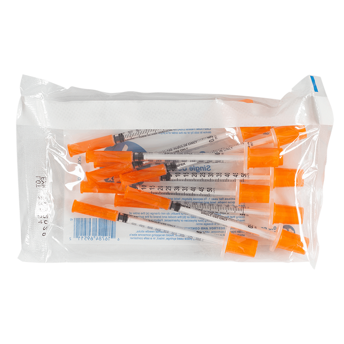 Dynarex Insulin Syringe - Non-Toxic, Multi-Pack (500 Count)