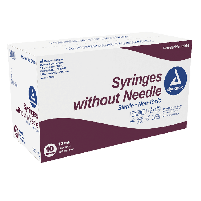 Dynarex Syringe without Needle - Non Toxic - Luer Lock