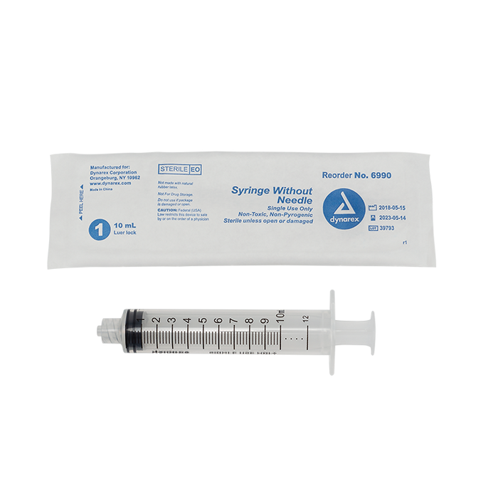 Dynarex Syringe without Needle - Non Toxic - Luer Lock