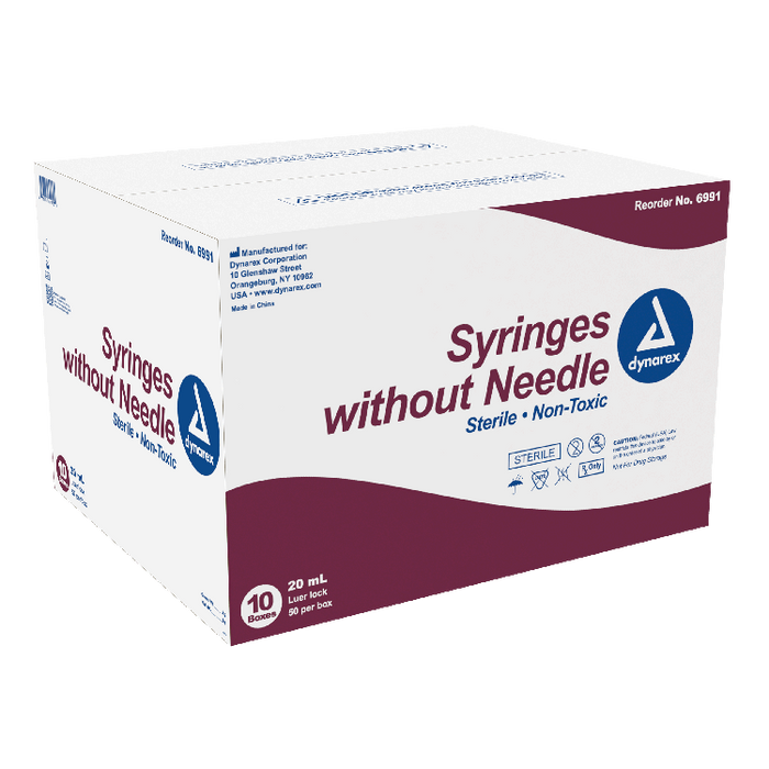 Dynarex Syringe without Needle - Non Toxic - Luer Lock