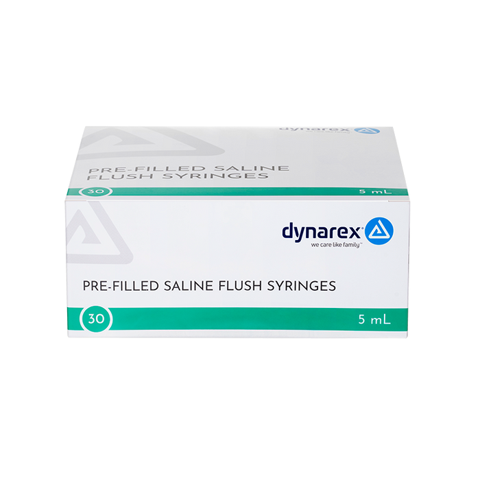 Dynarex Pre-Filled Saline Flush Syringe (30 Count)