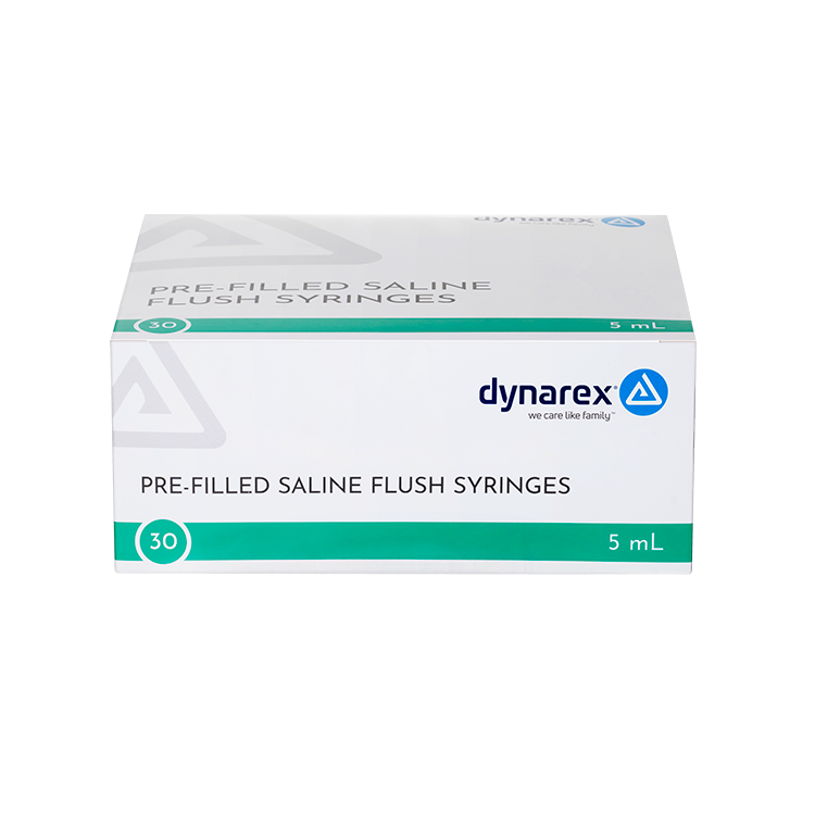 Dynarex Pre-Filled Saline Flush Syringe (30 Count)