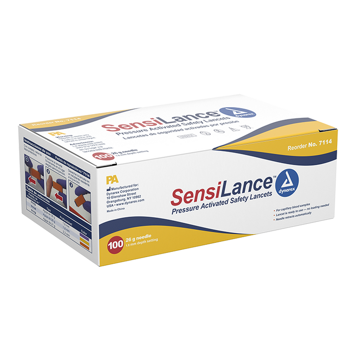 Dynarex Safety Lancets - Button and Pressure (1000 Count)