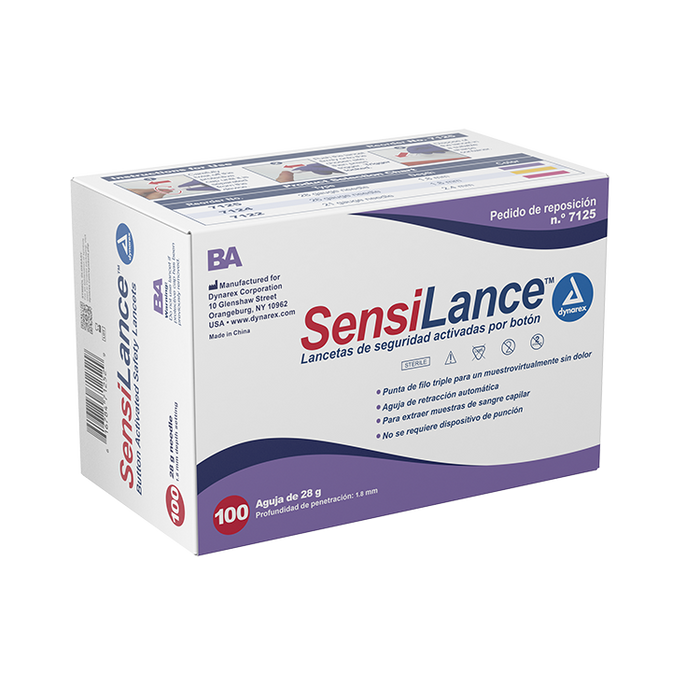 Dynarex Safety Lancets - Button and Pressure (1000 Count)