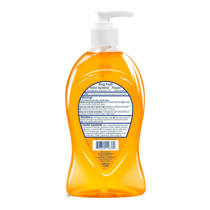 Lucky Super Soft Antibacterial Hand Soap, Cleansing Hand Wash Liquid with Pump, Value Pack, 12 bottles, 11.25 fl.oz.