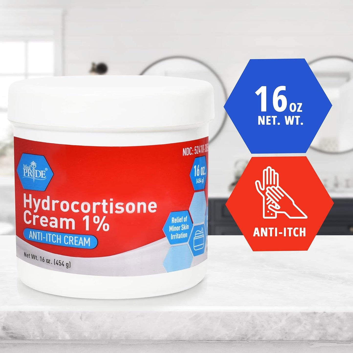 Hydrocortisone Cream 1% - 16oz. Jars - 24/cs.