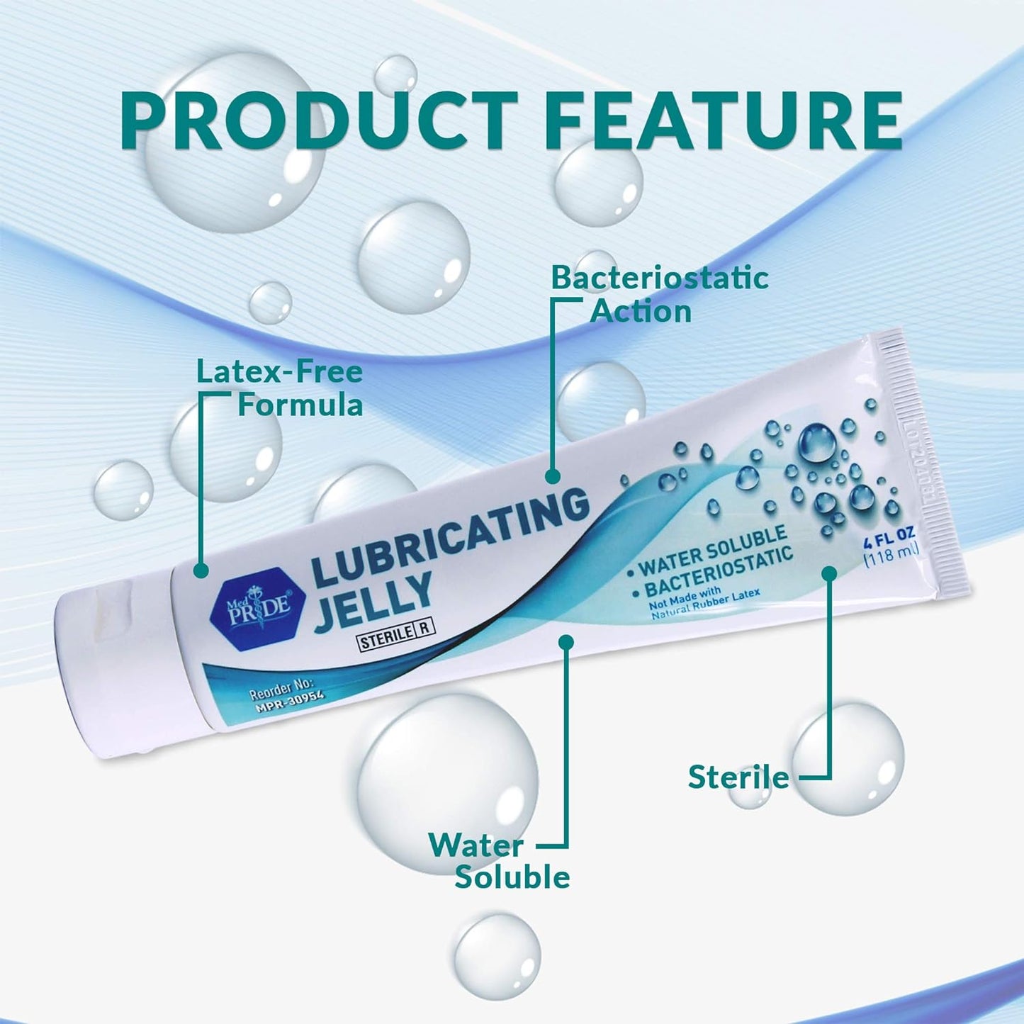 Lubricating Jelly 4oz. Tubes - 6/12/cs.