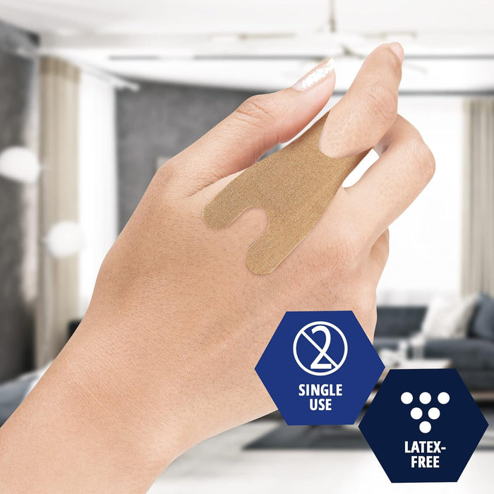 MedPride Sterile Fabric Knuckle Adhesive Bandage 1.5" x 3" - 100/Box, Case of 24 (2400 Count)