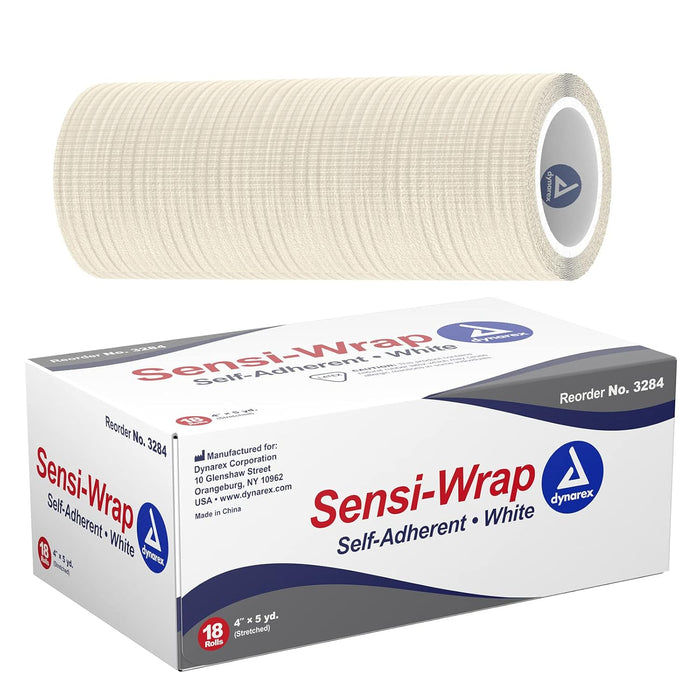 Dynarex Sensi Wrap, Self-Adherent, White