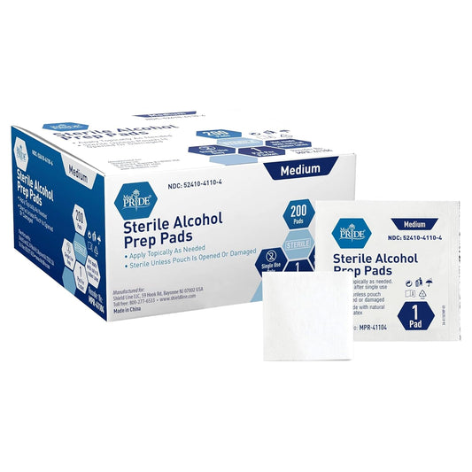 Sterile Alcohol Prep Pads - Md - 10/200/cs.