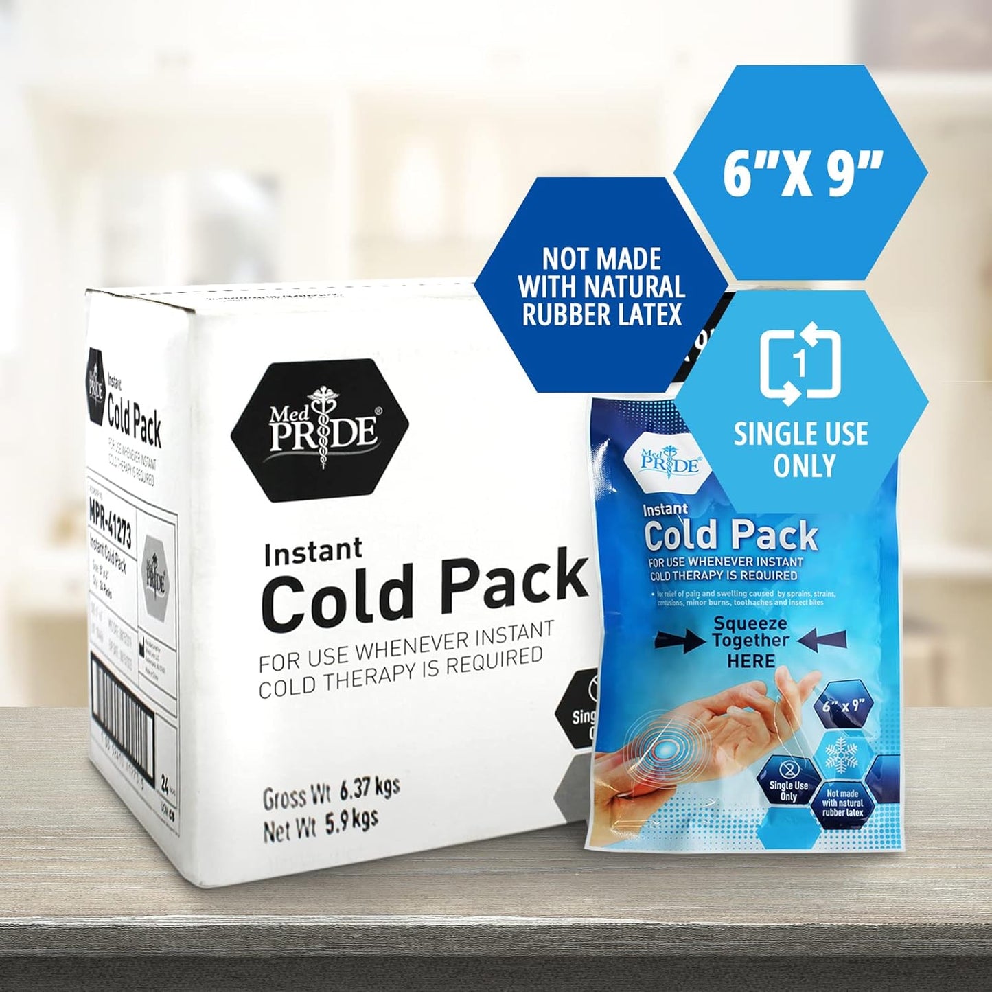 Instant Cold Pack - 6" x 9" - 24/cs.