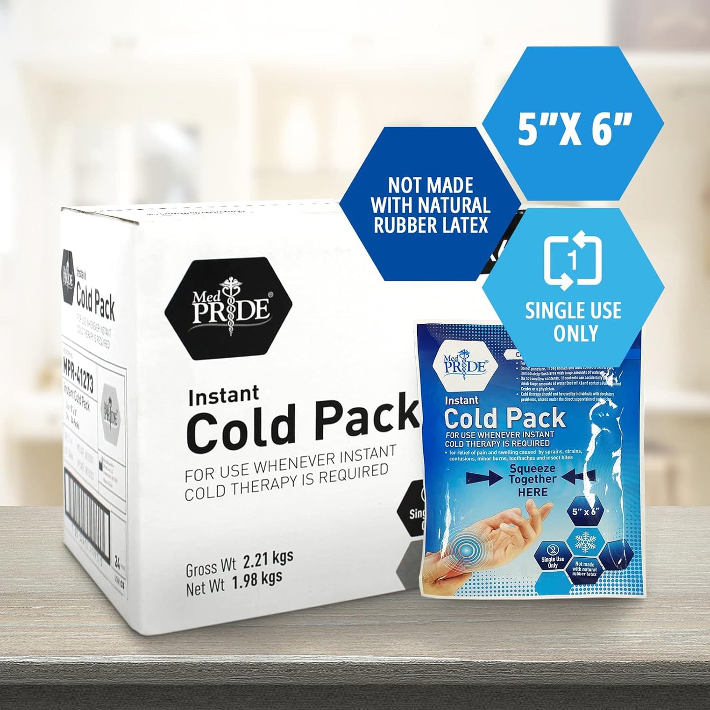 Instant Cold Pack - 5" x 6" - 24/cs.