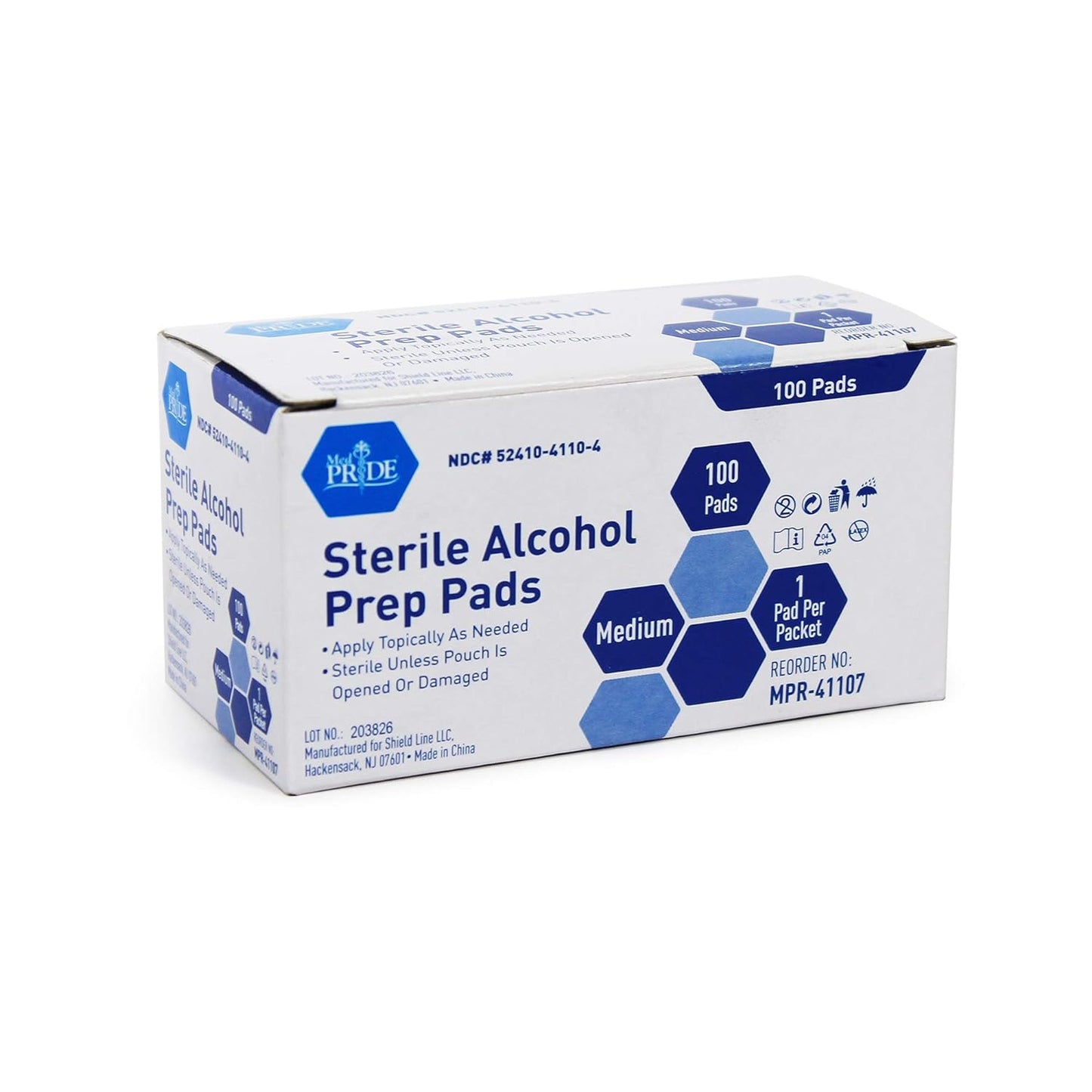 Sterile Alcohol Prep Pads - Md  - 20/100/cs.