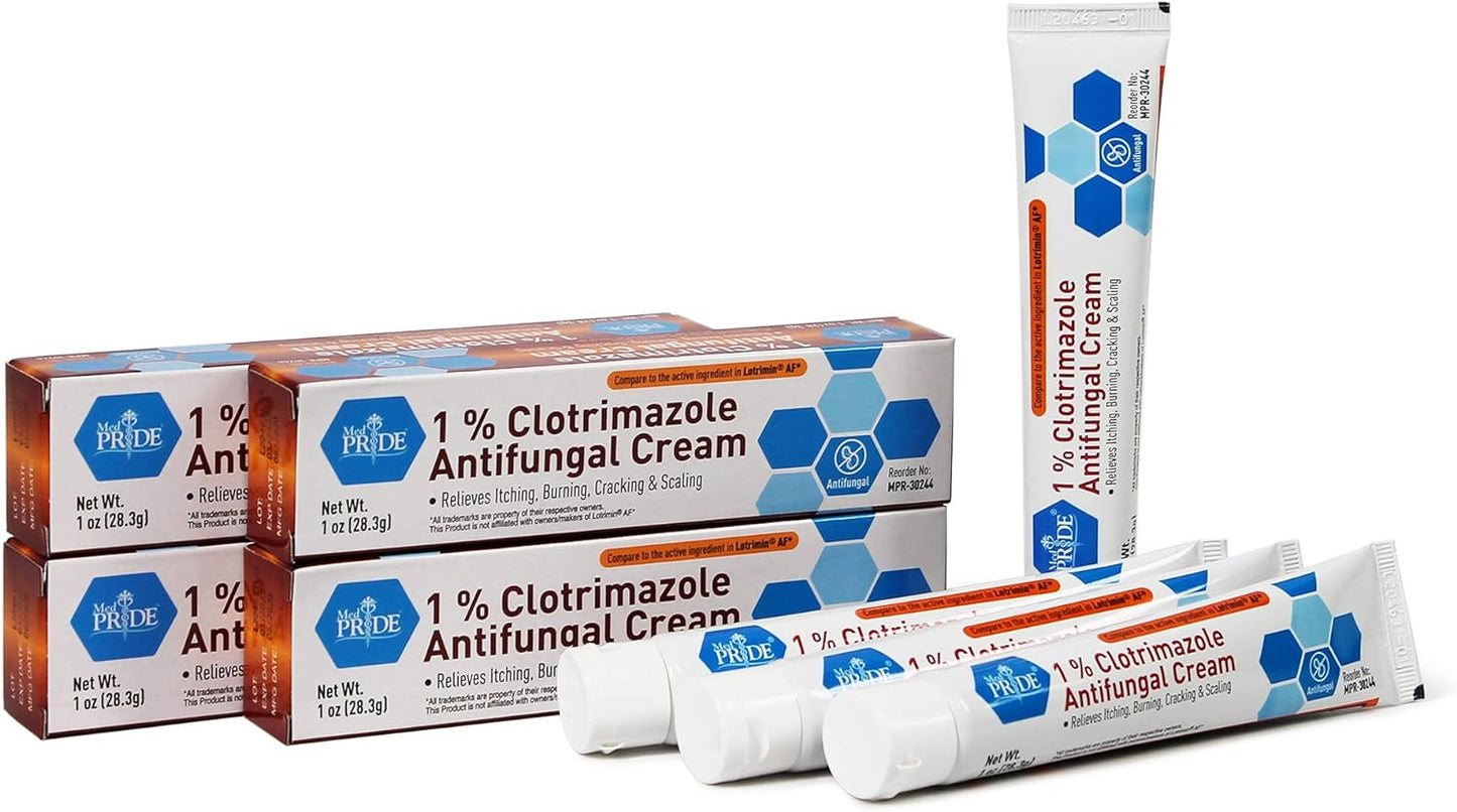 Clotrimazole 1% Antifungal Cream - 1oz. Tubes - Indv. Boxed - 72/cs.