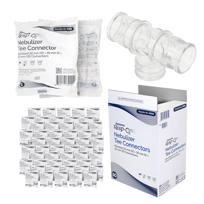 Dynarex Resp-O2™ Adapters & Connectors (50 Count)