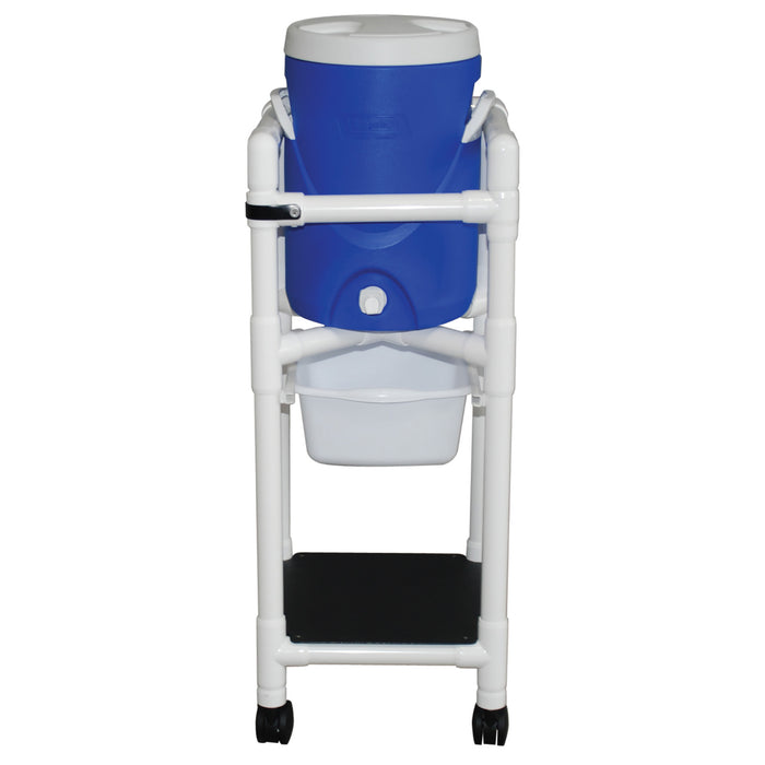 MJM International - Refreshment Cooler cart with slide out Storage Tray and 5 Gallon Cooler