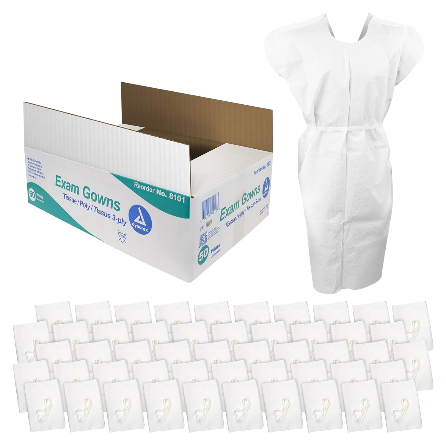 Dynarex Exam Gown (50 Count)