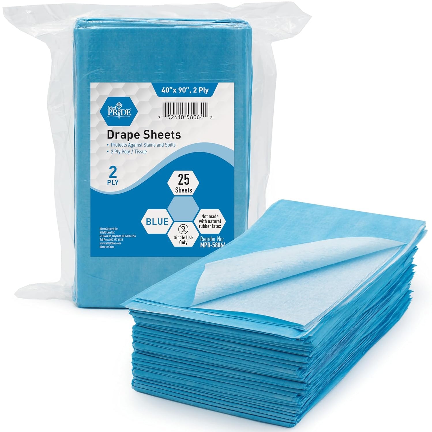 MedPride 2-Ply Hospital Drape Disposable Sheets Leakproof Paper Sheet ...