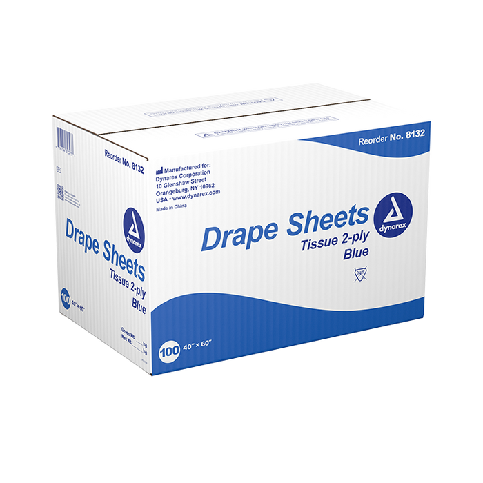Dynarex Drape Sheets, 40" x 60" (100 Count)