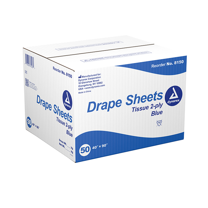 Dynarex Drape Sheets, 40" x 90" (50 Count)