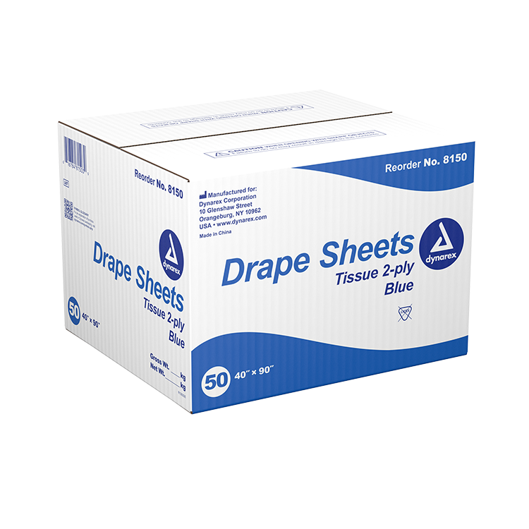Dynarex Drape Sheets, 40" x 90" (50 Count)