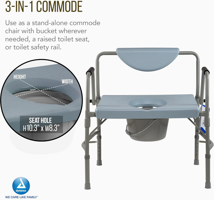 Bariatric Drop Arm Commode