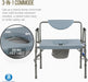 Bariatric Drop Arm Commode