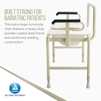 Bariatric HD Drop Arm Commode