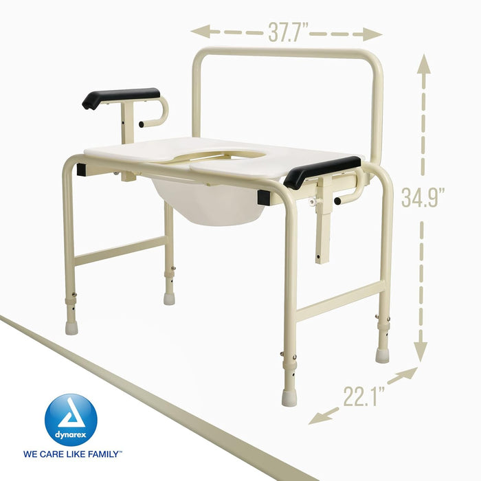 Bariatric HD Drop Arm Commode