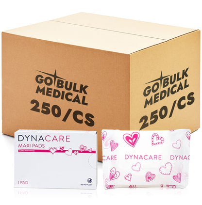 Dynacare Maxi Pads, #4 box, 250/1/cs