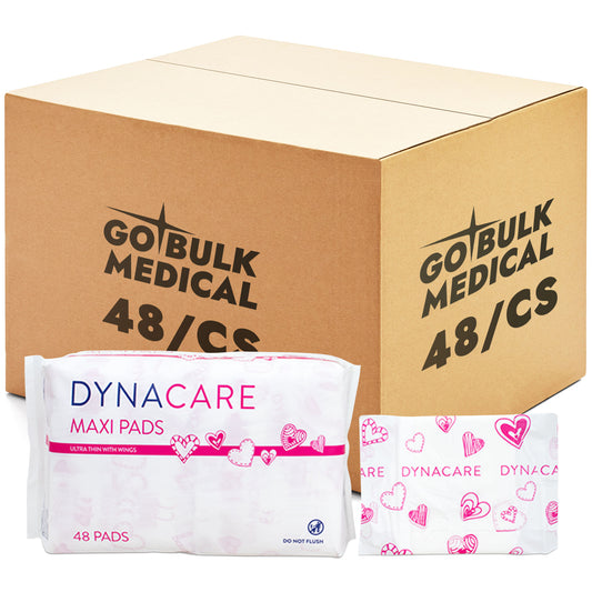 Dynacare Maxi Pads Ultra Thin with Wings, 2/48/cs