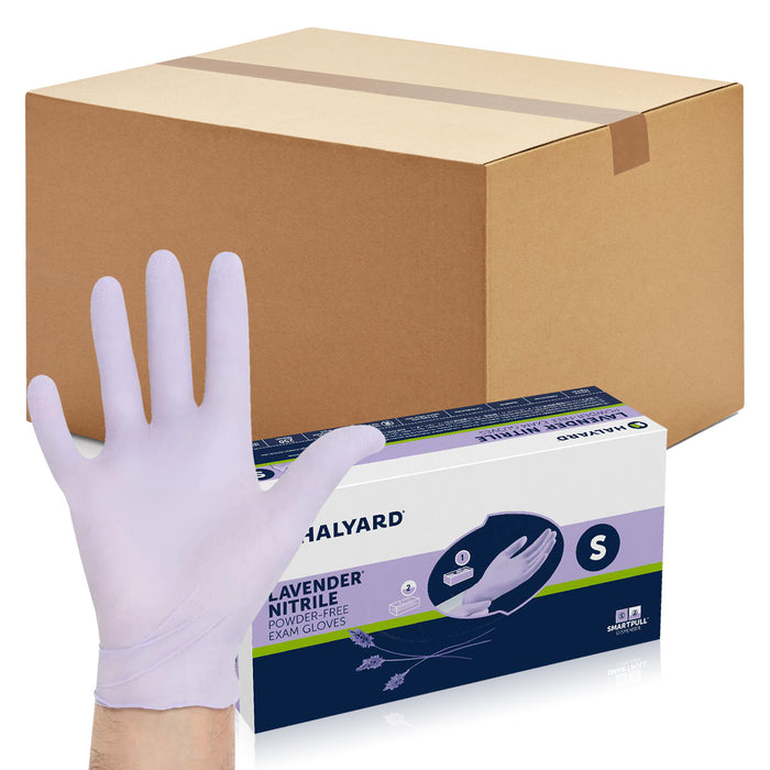 Halyard Lavender Nitrile Exam Gloves Non-Sterile Powder-Free 3.1 Mil, 9.5" Lavender