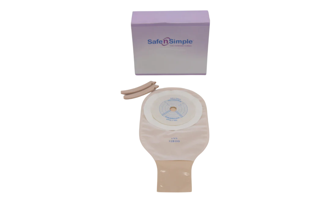 Safe N Simple Drainable Pouch, One Piece, Standard Wear, Cut-to-Fit - Opaque (80 Count)