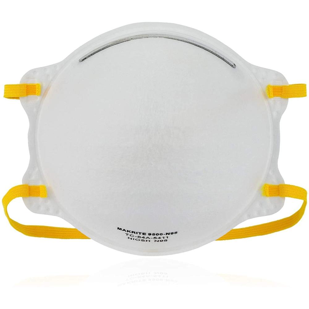 Makrite N95 Pre-Formed Cone Particulate Respirator Mask, M/L Size, 240 per Case