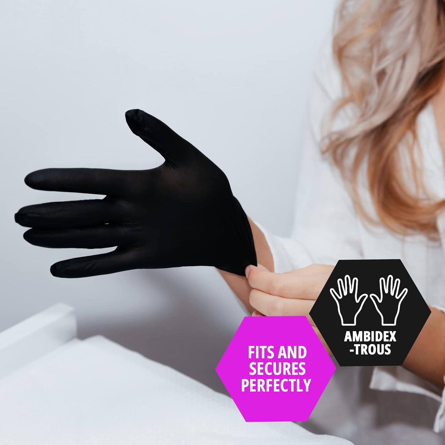 Black Nitrile Exam Gloves